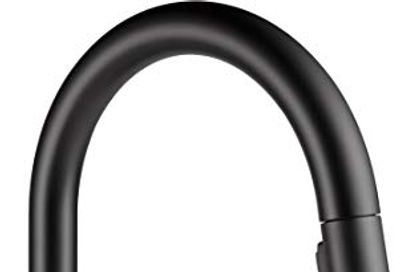 Delta 19933-BLSD-DST Trask Single Handle Kitchen Faucet in Matte Black