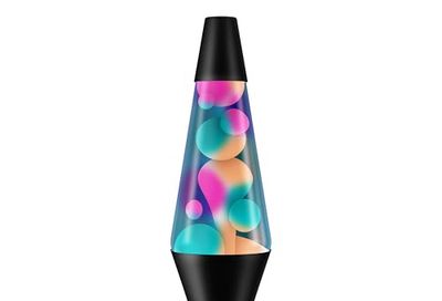 Lava Lite Classic 14-1/2-Inch 20-Ounce Black-Based Lava Lamp, Graffiti/Multicoloured Liquid