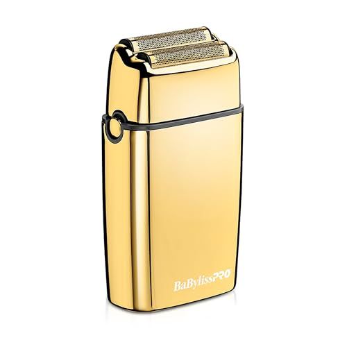 BaBylissPRO METALFX Double Foil Shaver, All-Metal Design, Cordless, Gold BaBylissPRO METALFX Double Foil Shaver, All-Metal Design, Cordless, Gold