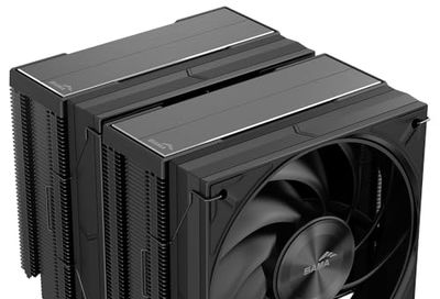 SAMA A60B Dual Tower CPU Air Cooler, 265W TDP, 6 Heat Pipes PC Cooler Black