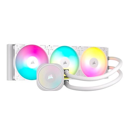 CORSAIR Nautilus 360 RS ARGB Liquid CPU Cooler – 360mm AIO – Low-Noise – Direct Motherboard Connection – Daisy-Chain – Intel LGA 1851/1700, AMD AM5/AM4 – 3X RS120 ARGB Fans Included – White CORSAIR Nautilus 360 RS ARGB Liquid CPU Cooler – 360mm AIO – Low-Noise – Direct Motherboard Connection – Daisy-Chain – Intel LGA 1851/1700, AMD AM5/AM4 – 3X RS120 ARGB Fans Included – White