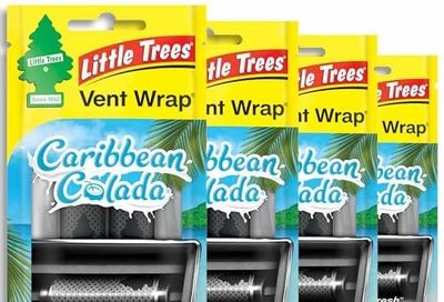 Amazon.ca: LITTLE TREES Car Air Freshener Vent Wrap Caribbean Colada, 16 Air Fresheners $7.22 (reg. $27.19)