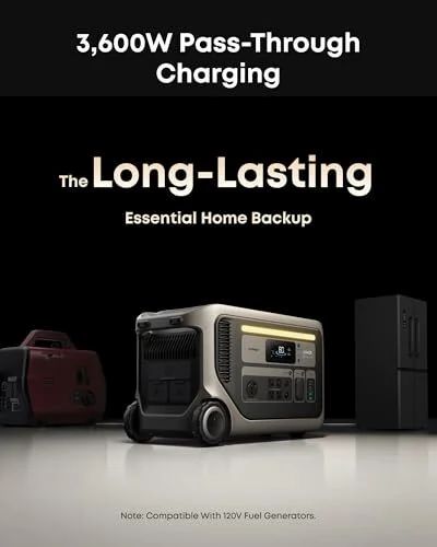 Amazon.ca: Anker SOLIX F3000 Portable Power Station, 3,072Wh, 6,000W - 51% off -> $1899.00 Amazon.ca: Anker SOLIX F3000 Portable Power Station, 3,072Wh, 6,000W - 51% off -> $1899.00
