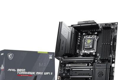 MSI MAG B850 Tomahawk MAX WiFi II Motherboard - Supports AMD Ryzen 9000/8000 / 7000 Processors, AM5-80A SPS VRM, DDR5 Memory Boost (up to 8400+ MT/s OC), PCIe 5.0 x16, M.2 Gen5, Wi-Fi 7, 5G L