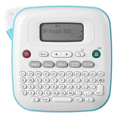 Brother P-Touch PT-N20 Personal Desktop Label Maker, Portable, Handheld and Prints, P-Touch Btag ~½” (12mm) Wide Color Personalized Label Tapes Brother P-Touch PT-N20 Personal Desktop Label Maker, Portable, Handheld and Prints, P-Touch Btag ~½” (12mm) Wide Color Personalized Label Tapes