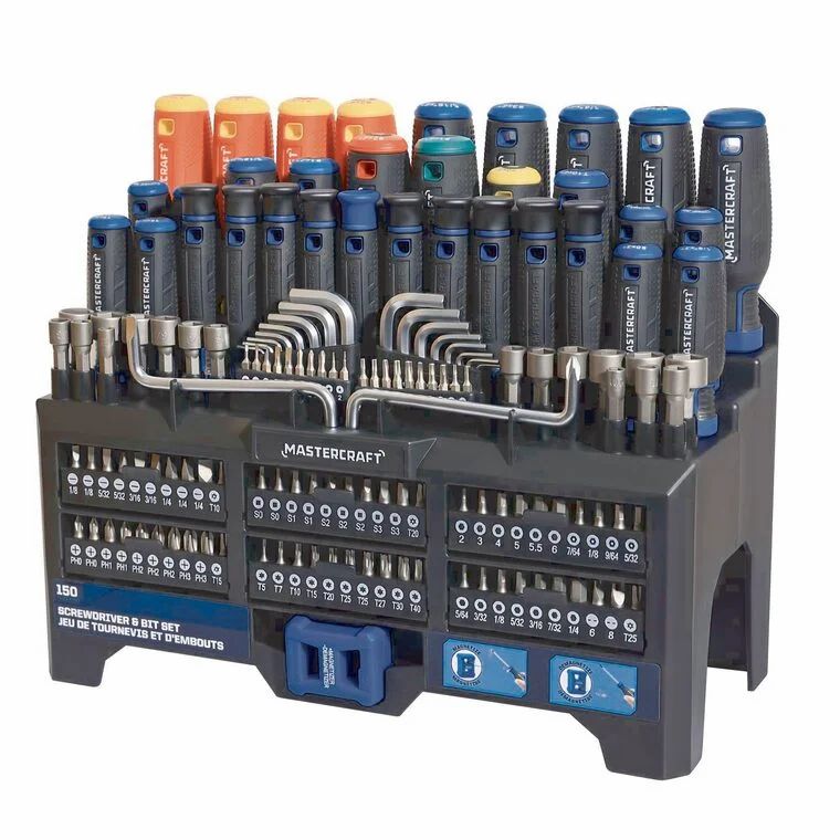 Canadian Tire: Mastercraft Screwdriver Set with Magnetizing Stand, 150-Pieces $40 Canadian Tire: Mastercraft Screwdriver Set with Magnetizing Stand, 150-Pieces $40