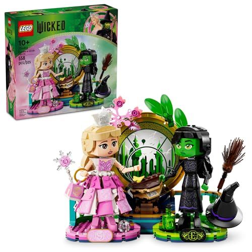 LEGO Wicked Elphaba & Glinda Figures Building Toys - Wicked Toys for Kids, Girls & Boys, Age 10+ - Buildable Wicked Dolls - Birthday Gift Idea - 75682 LEGO Wicked Elphaba & Glinda Figures Building Toys - Wicked Toys for Kids, Girls & Boys, Age 10+ - Buildable Wicked Dolls - Birthday Gift Idea - 75682
