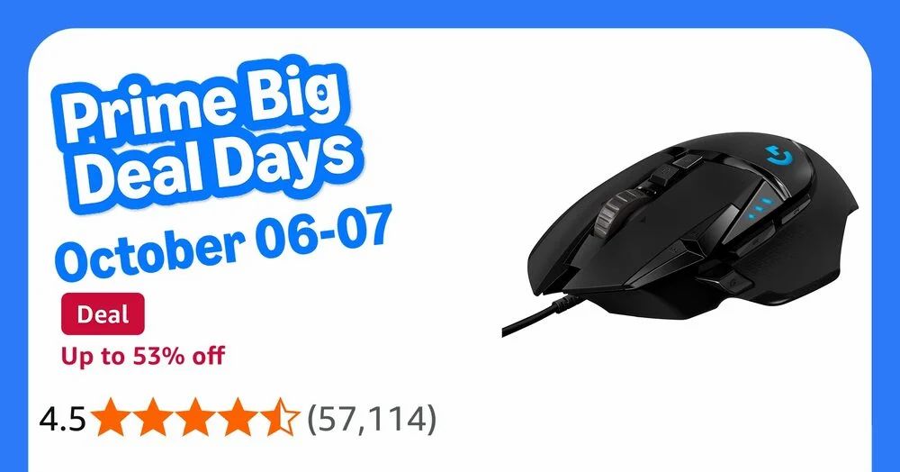 Amazon.ca: Logitech G502 Hero Wired Gaming Mouse