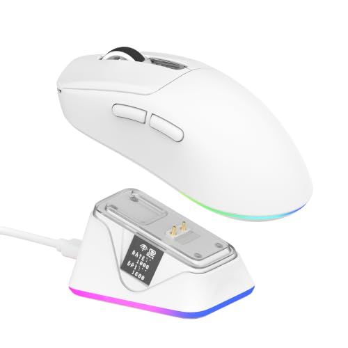 EPOMAKER NEX Lite Wireless Gaming Mouse w/Screens & RGB Charging Dock EPOMAKER NEX Lite Wireless Gaming Mouse w/Screens & RGB Charging Dock