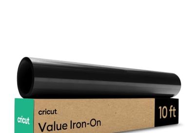 Cricut Value Iron-on, Black - 12 in x 10 ft (1)