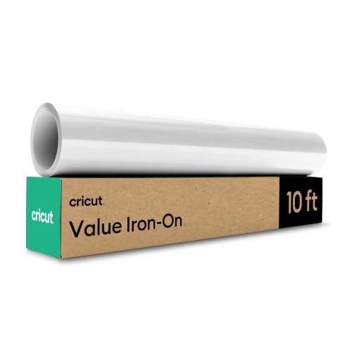Cricut Value Iron-on, White - 12 in x 10 ft (1) Cricut Value Iron-on, White - 12 in x 10 ft (1)