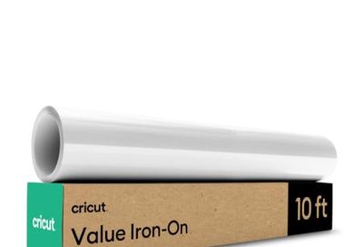 Cricut Value Iron-on, White - 12 in x 10 ft (1)