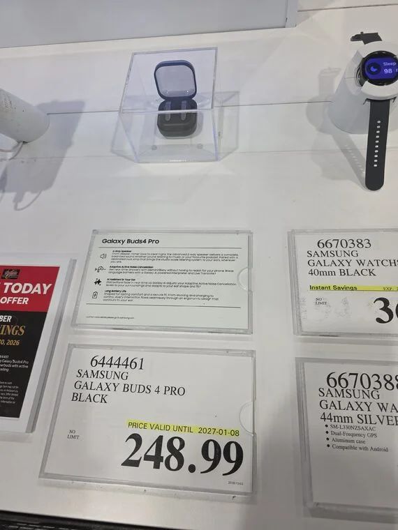 Costco: Samsung Buds 4 Pro - $248.99 Costco: Samsung Buds 4 Pro - $248.99