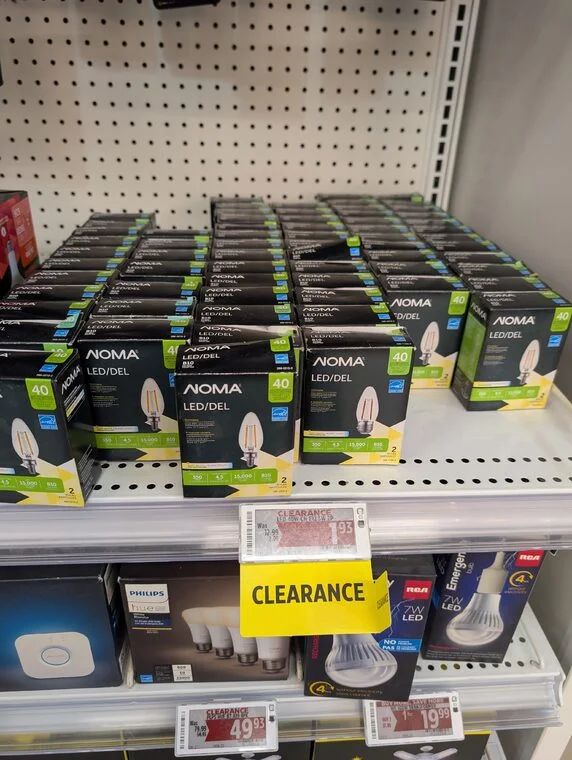 Canadian Tire: NOMA E12 LED Light Bulbs 2pk, Reg $12.99 , Sale $1.93 Canadian Tire: NOMA E12 LED Light Bulbs 2pk, Reg $12.99 , Sale $1.93