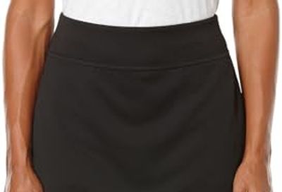 PGA TOUR Women's Airflux 16" Golf Skort with Tummy Control Waistband, Caviar, Medium