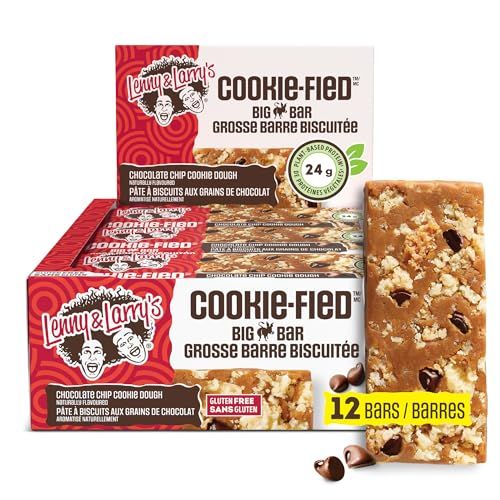 Lenny & Larry's BIG BAR Chocolate Chip Cookie Dough, 24g Protein Lenny & Larry's BIG BAR Chocolate Chip Cookie Dough, 24g Protein
