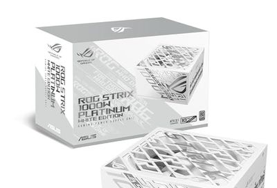 ASUS ROG Strix 1000W Platinum White Edition (Fully Modular Power Supply, 80 Plus Platinum Certified, ATX 3.1, GaN MOSFET, “GPU-First” Patented-Intelligent Voltage Stabilizer, 10-Year Warranty)