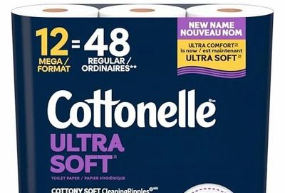 Amazon.ca: Cottonelle Toilet Paper, 12 Mega Rolls = 48 Regular Rolls, Ultra Soft (Formerly Ultra Comfort), Soft Bathroom Tissue, 24