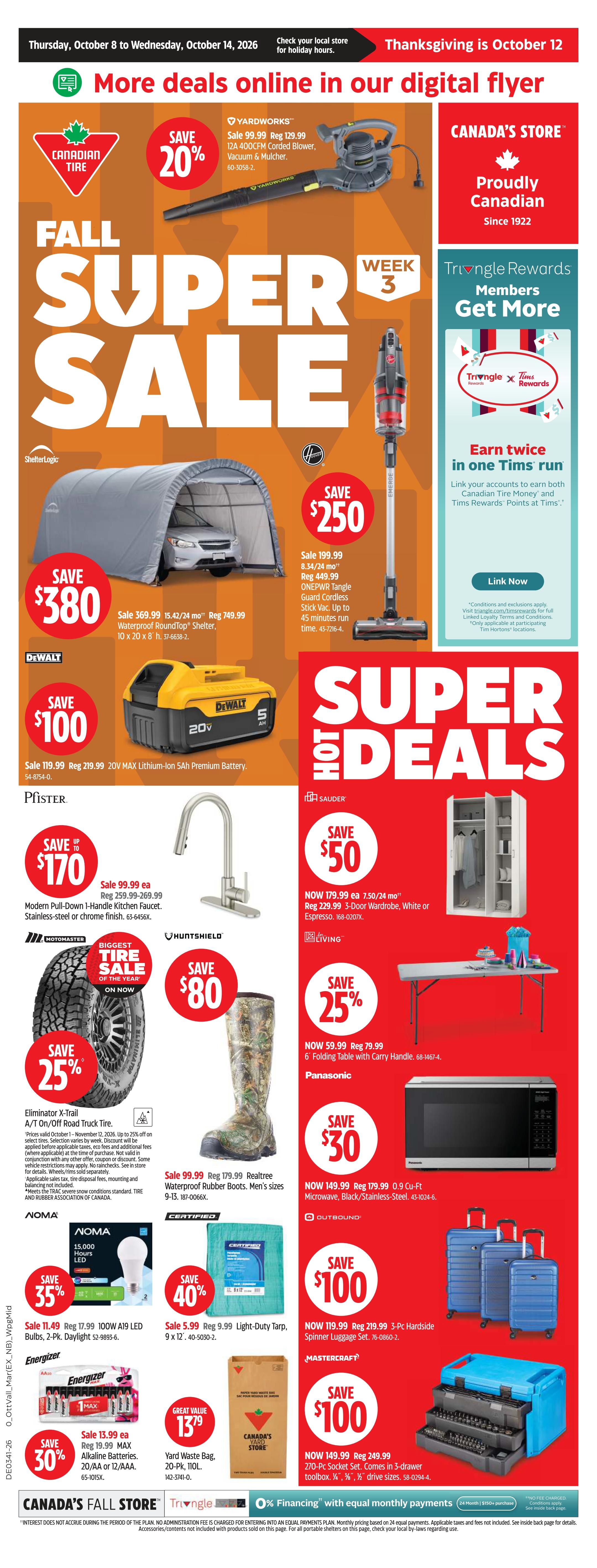 Canadian Tire (Atlantic) Flyer October 8 to 14