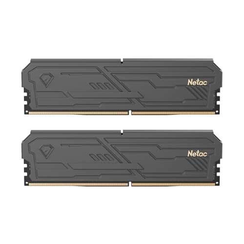 Netac DDR4 DRAM 32GB Kit (2x16GB) 3200MHz XMP 2.0 Dual Channel RAM CL16 (PC4-25600) 1.35V 288-Pin Upgraded Aluminum Heat Sink Ideal for Gaming Computer Upgrade - Shadow III Series Netac DDR4 DRAM 32GB Kit (2x16GB) 3200MHz XMP 2.0 Dual Channel RAM CL16 (PC4-25600) 1.35V 288-Pin Upgraded Aluminum Heat Sink Ideal for Gaming Computer Upgrade - Shadow III Series