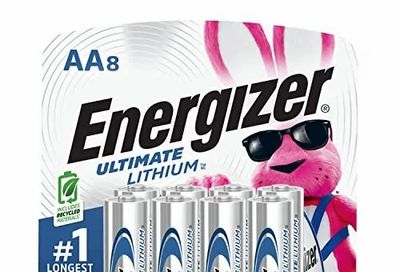 Amazon.ca: Energizer Ultimate Lithium AA Batteries (8 Pack), 1.5V Lithium Double A - $14.30; $13.58 (S&S)