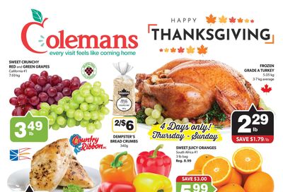 Coleman's Flyer October 8 to 14