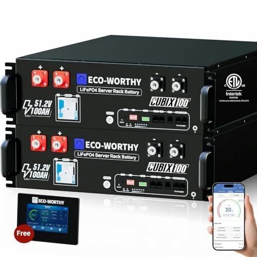 Amazon.ca: ECO-WORTHY Cubix100 48V 200Ah LiFePO4 Lithium Battery, APP Monitor - $2199.99 Amazon.ca: ECO-WORTHY Cubix100 48V 200Ah LiFePO4 Lithium Battery, APP Monitor - $2199.99