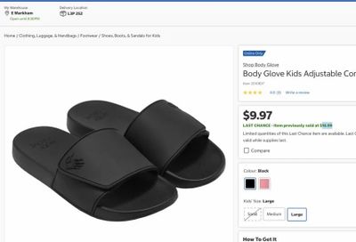 Costco: Body Glove Kids Adjustable Comfort Slide