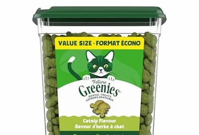 Amazon.ca: 7.13, extra 35% off for Subscribe & Save - GREENIES Feline Adult Natural Dental Treats 277g Tub, Chicken or Catnip