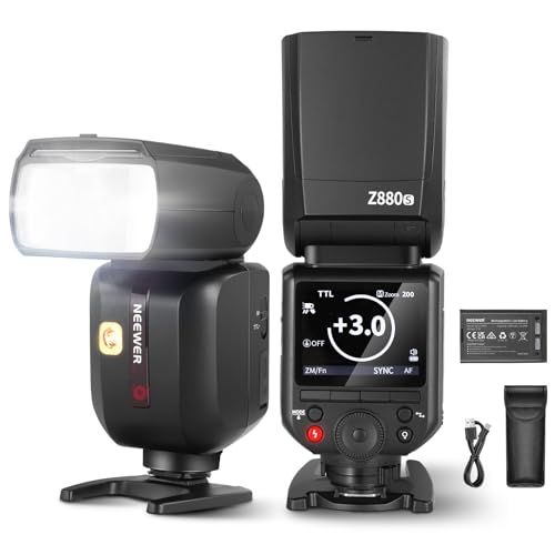 NEEWER Z880-S 2.4G 76Ws TTL Camera Flash Speedlite Compatible with Sony, Upgraded UI, Adjustable Modeling Lamp, TTL/M Quick Switch TCM Key, 1/8000s HSS 7.2V/3000mAh Battery 600 Full Power Flash NEEWER Z880-S 2.4G 76Ws TTL Camera Flash Speedlite Compatible with Sony, Upgraded UI, Adjustable Modeling Lamp, TTL/M Quick Switch TCM Key, 1/8000s HSS 7.2V/3000mAh Battery 600 Full Power Flash