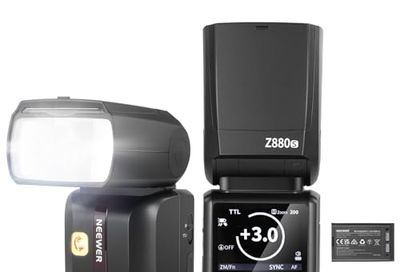NEEWER Z880-S 2.4G 76Ws TTL Camera Flash Speedlite Compatible with Sony, Upgraded UI, Adjustable Modeling Lamp, TTL/M Quick Switch TCM Key, 1/8000s HSS 7.2V/3000mAh Battery 600 Full Power Flash