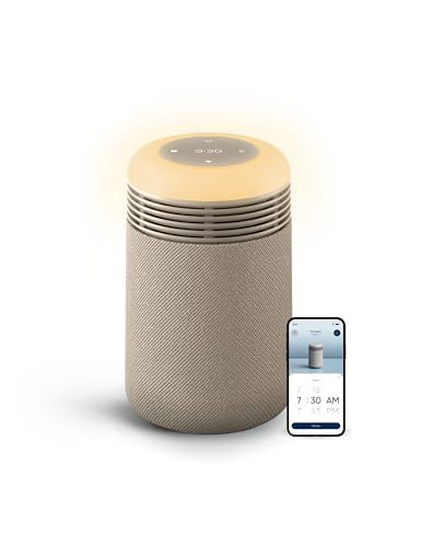 BLUEAIR Air Purifiers with Sunrise Alarm Clock for Home Bedroom Dorm, Beige BLUEAIR Air Purifiers with Sunrise Alarm Clock for Home Bedroom Dorm, Beige