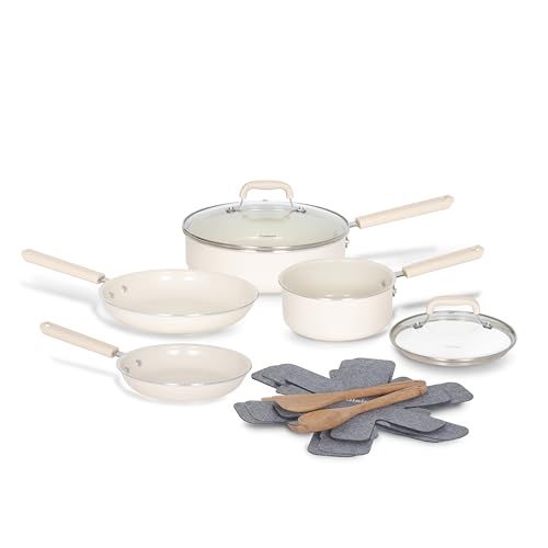 Cuisinart 11-Piece PURELYCERAMIC Ceramic Pots and Pans Set, 55IC-11CAMC Cuisinart 11-Piece PURELYCERAMIC Ceramic Pots and Pans Set, 55IC-11CAMC