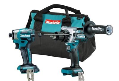 Makita 18V LXT Brushless 2-Tool Combo Kit 1/2" Hammer Drill DHP486Z & 1/4" Impact Driver DTD173Z, 5.0Ah Batteries (2 Pack), Rapid Charger, Tool Bag