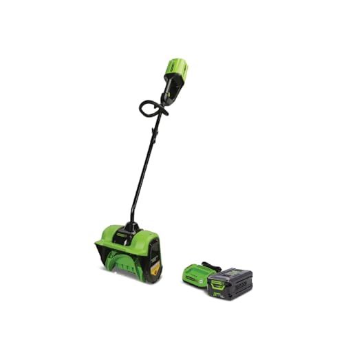 Greenworks 60V 12" Brushless Cordless Snow Shovel, 20ft Throwing Distance, 12" Wide & 6" Deep Clearing, Electric Snow Thrower Blower Removal for Driveway Winter Storm, 2.5Ah Battery&Charger Included Greenworks 60V 12" Brushless Cordless Snow Shovel, 20ft Throwing Distance, 12" Wide & 6" Deep Clearing, Electric Snow Thrower Blower Removal for Driveway Winter Storm, 2.5Ah Battery&Charger Included