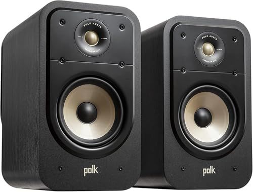 Polk Audio Signature Elite ES20 Bookshelf Speakers, Pair, Stunning Black Polk Audio Signature Elite ES20 Bookshelf Speakers, Pair, Stunning Black