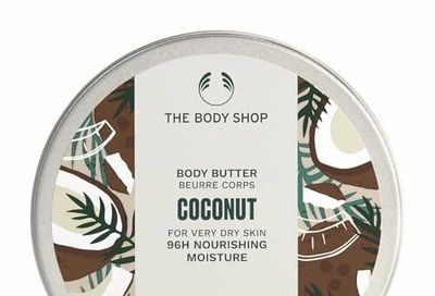 Amazon.ca: The Body Shop Nourishing Coconut Oil Body Butter for Dry Skin (200ml) $10