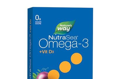 Nature's Way NutraSea Omega 3 Gummy Chews, 1000mg EPA & DHA + Vitamin D3, 60ct