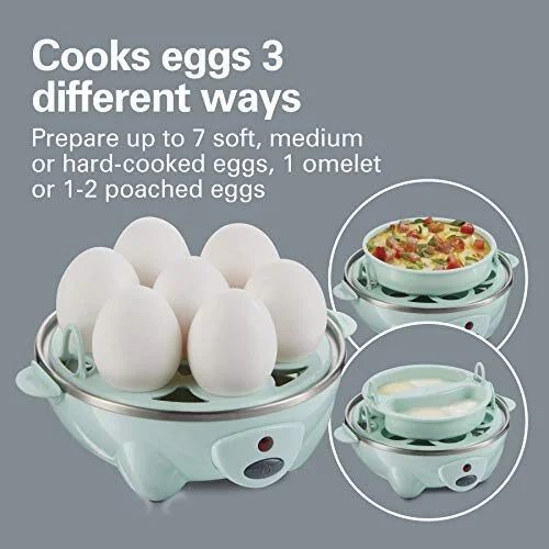 Amazon.ca: Hamilton Beach 3-in-1 Egg Cooker, 7 Egg Capacity, Teal ($21.87) Amazon.ca: Hamilton Beach 3-in-1 Egg Cooker, 7 Egg Capacity, Teal ($21.87)