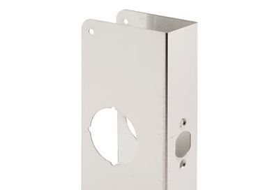 Prime-Line Products U 9588 9-Inch 1-3/4-Inch Thick by 2-3/4-Inch Backset 2-1/8-Inch Bore Door Rein Forcer, Stainless Steel