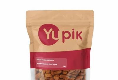 Amazon.ca: Yupik Raw Almonds, Large Size, 1 kg ($17.20)