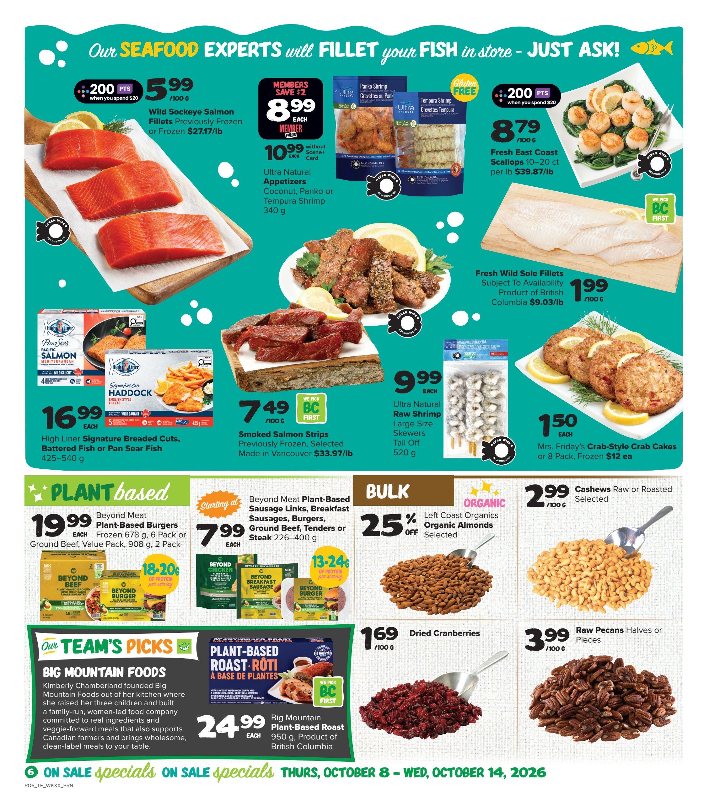 Thrifty Foods Flyer October 8 to 14