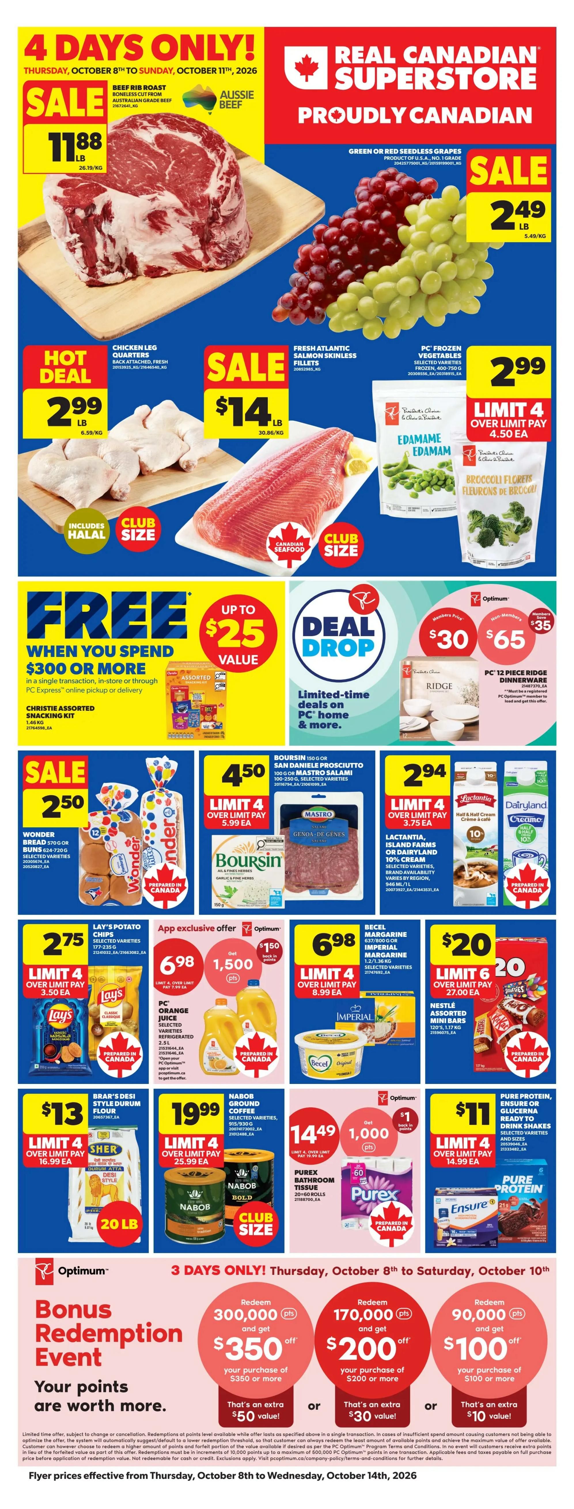 Real Canadian Superstore (West) Flyer October 8 to 14