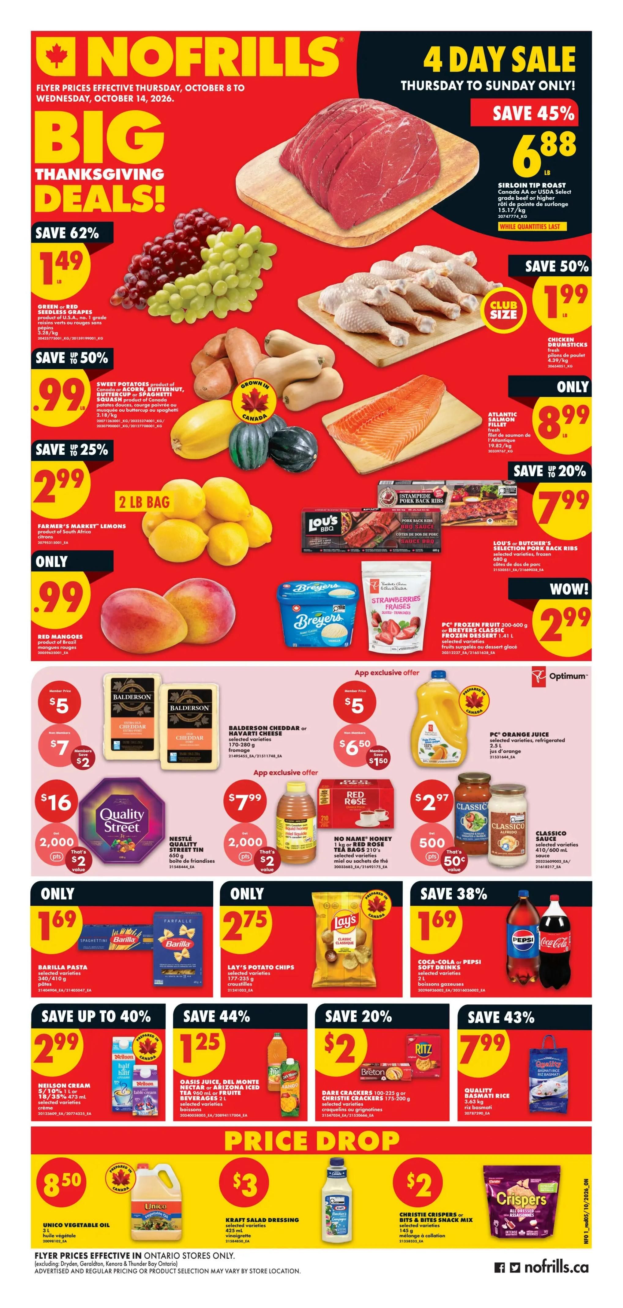 No Frills (ON) Flyer October 8 to 14