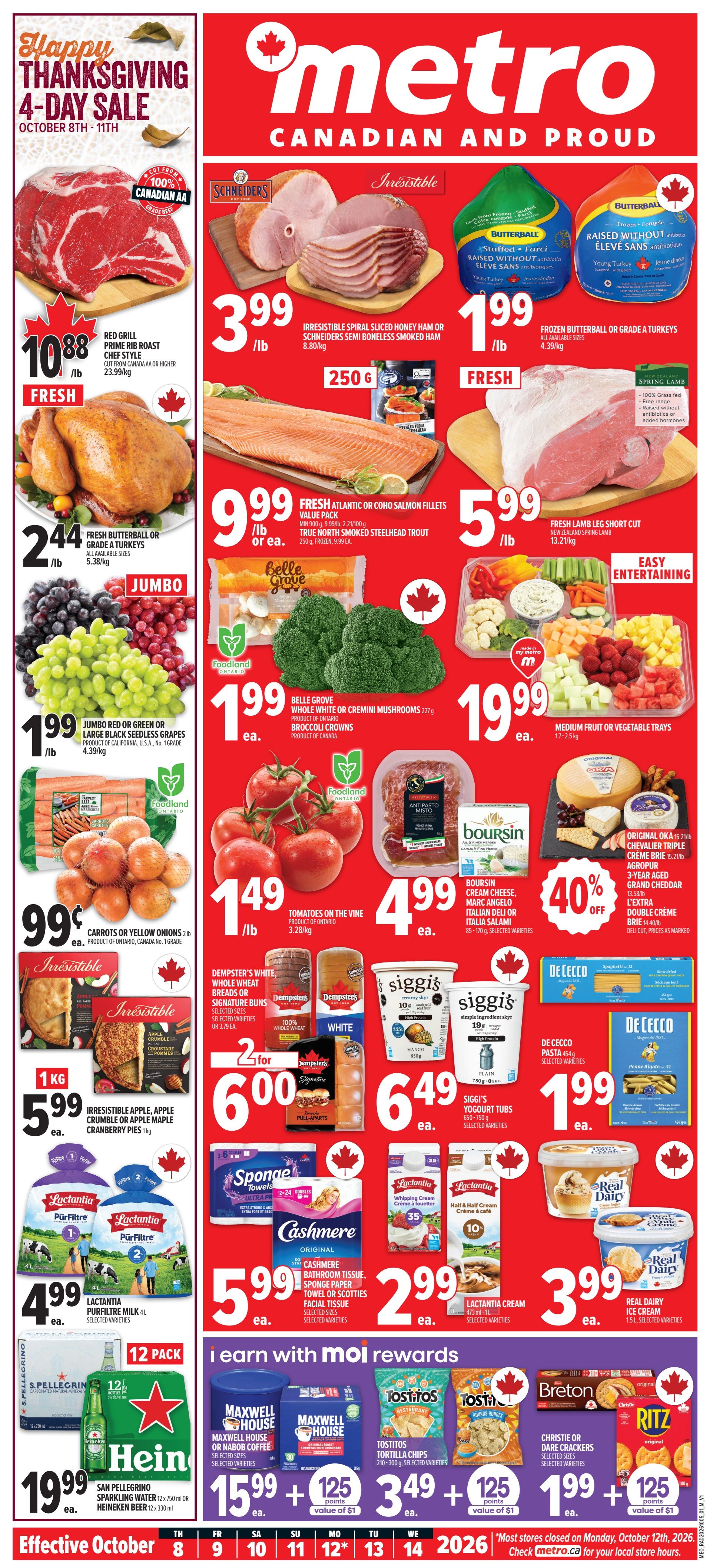 Metro (ON) Flyer October 8 to 14