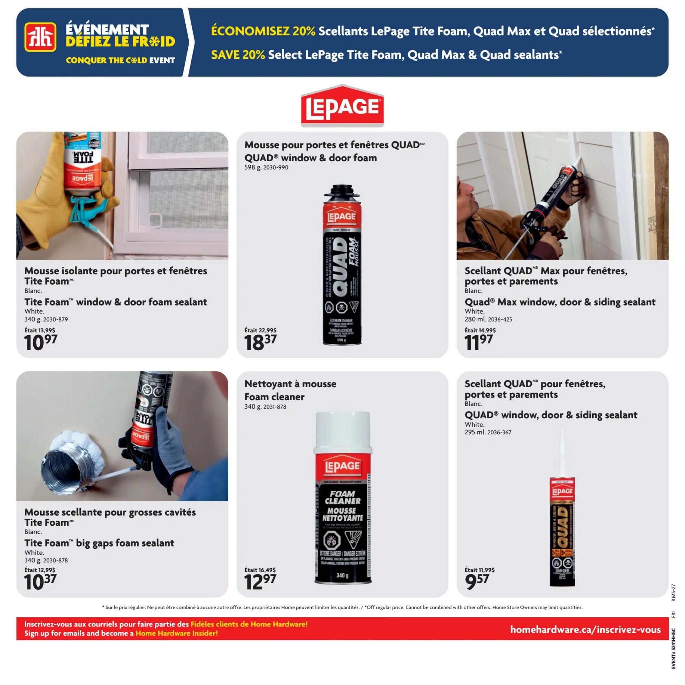 Home Hardware (QC) Flyer October 8 to 21