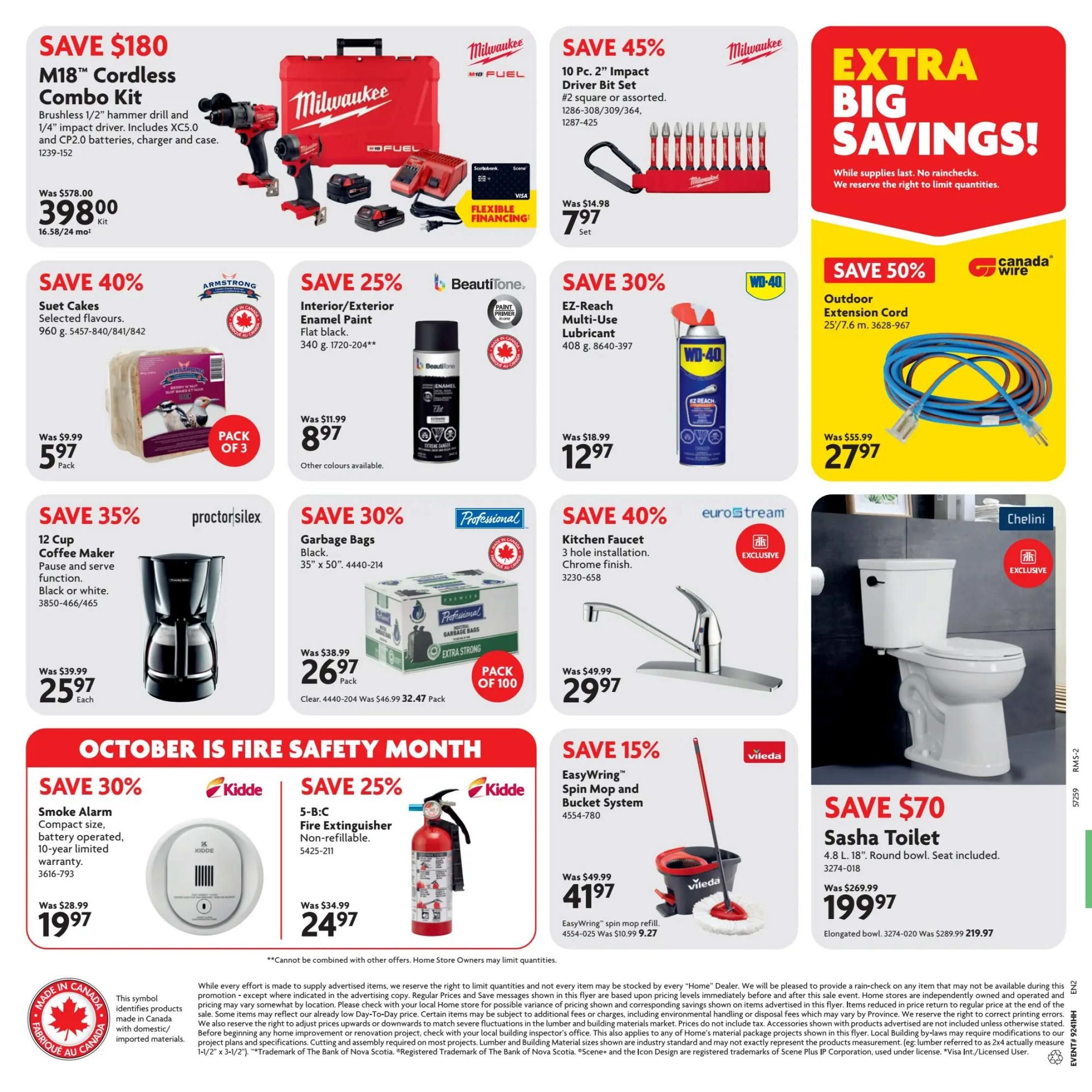 Home Hardware (Atlantic) Flyer October 8 to 21