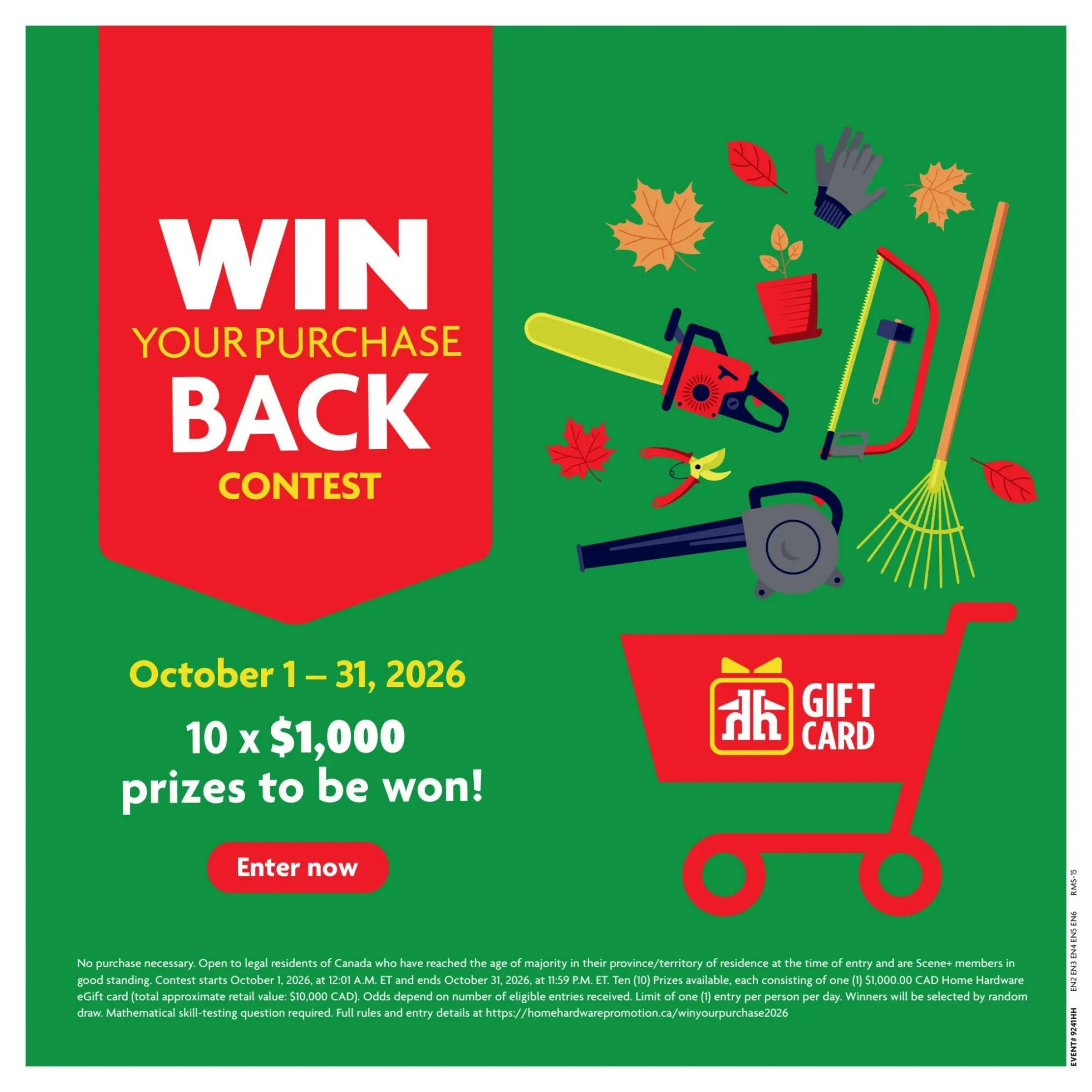 Home Hardware (Atlantic) Flyer October 8 to 21