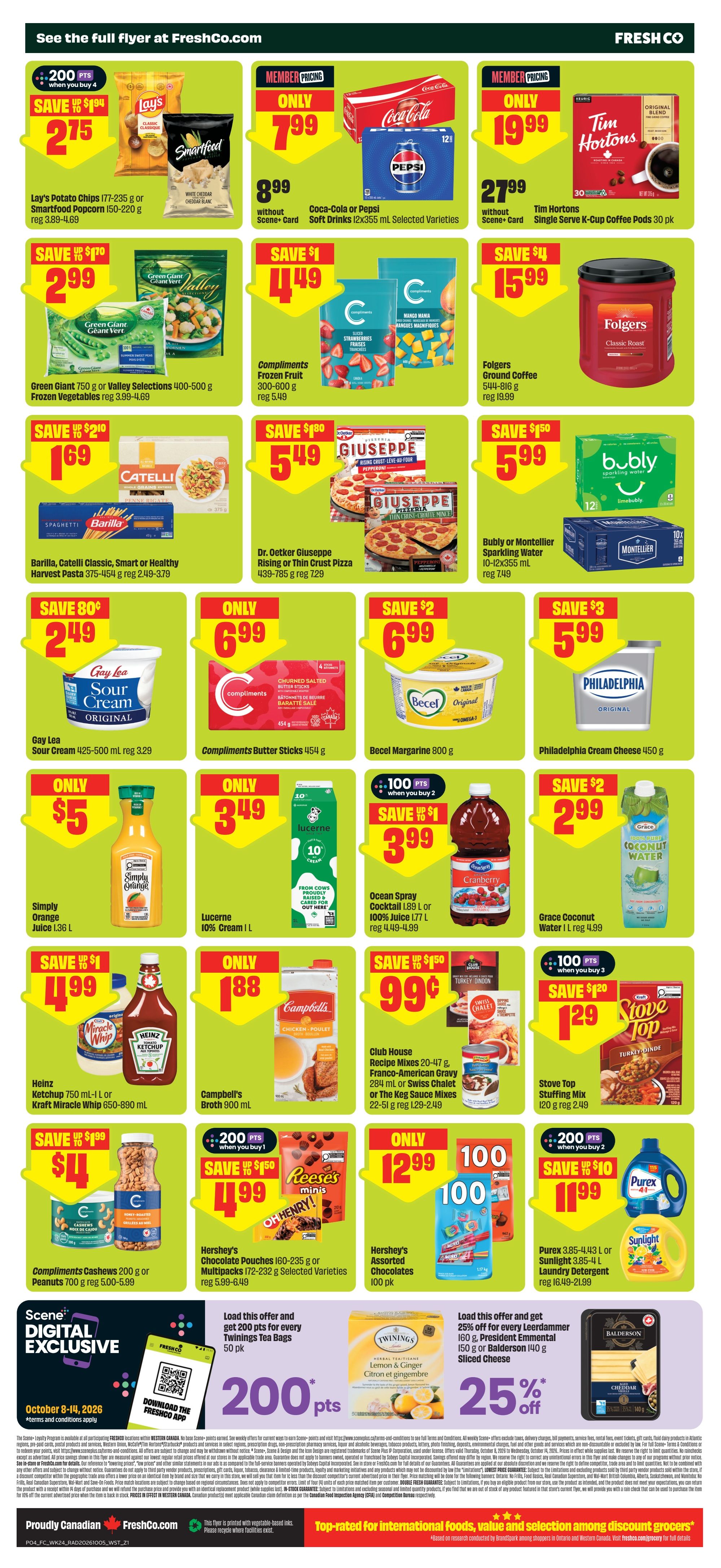 FreshCo (West) Flyer October 8 to 14