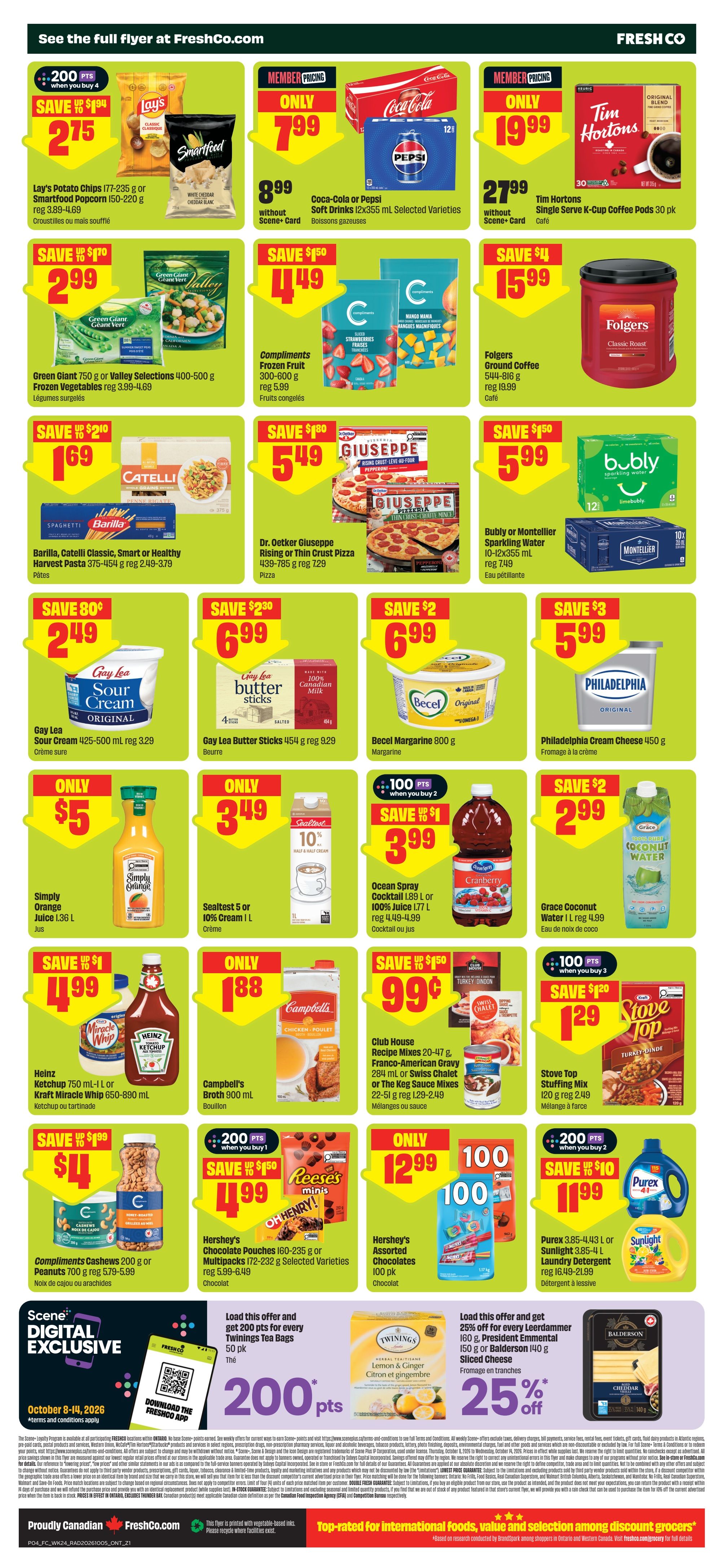 FreshCo (ON) Flyer October 8 to 14